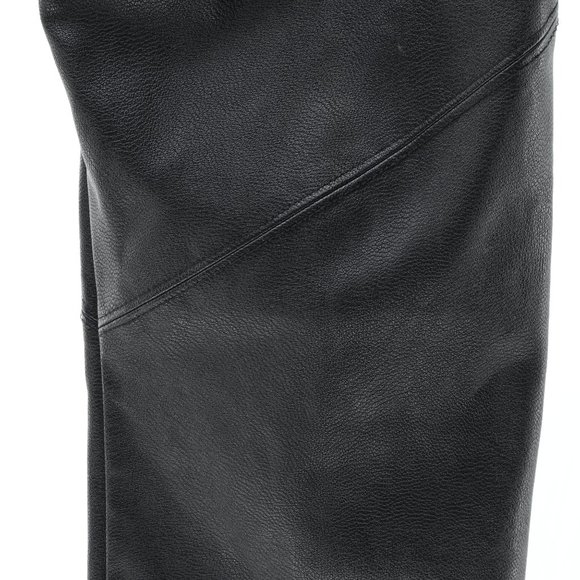 David Lerner Stretch Pants Women's Small Black Faux Leather - Picture 7 of 12
